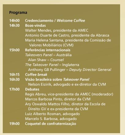 Semin&aacute;rio AMEC