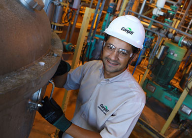 Usina CEVASA de produção de açúcar e etanol.