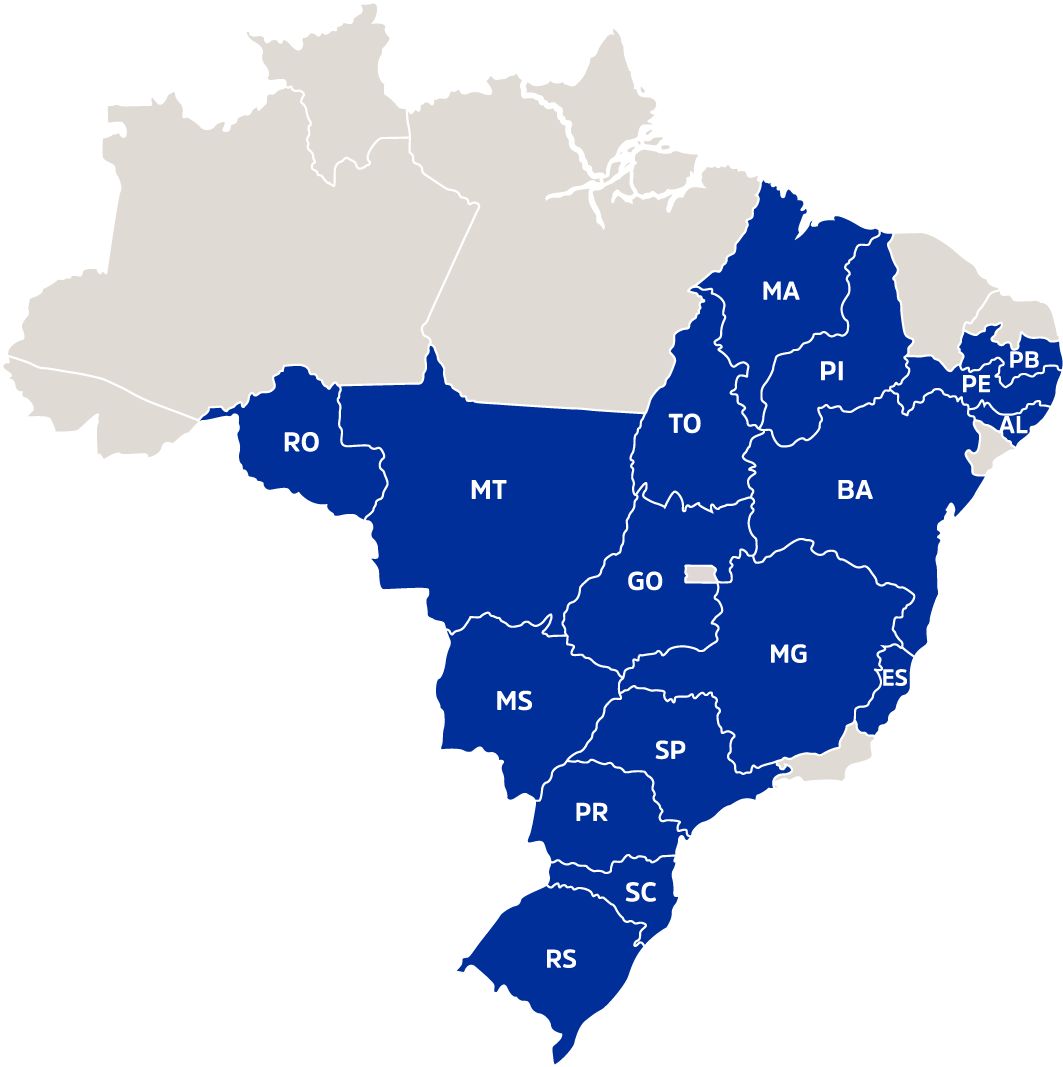 Mapa de atuação
