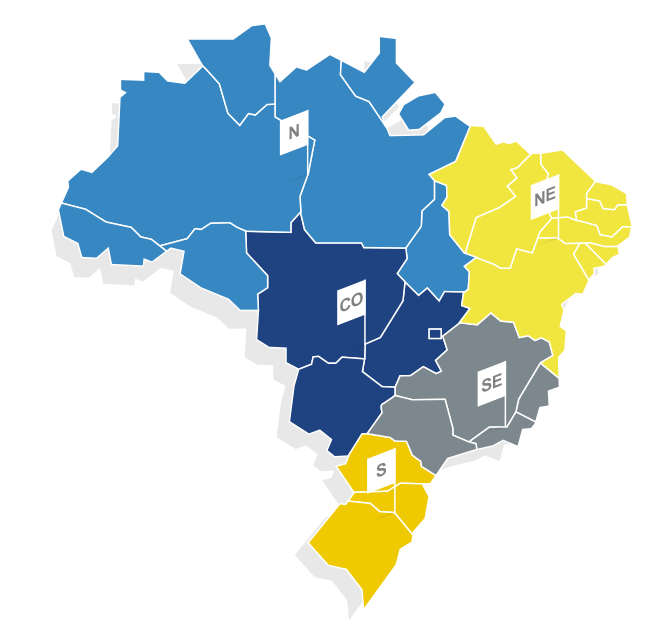 Mapa da Presença do Banco do Brasil